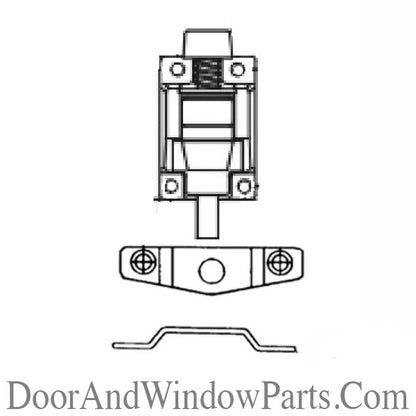 Truth Sliding Patio Door Foot Bolt security Lock