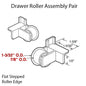 Drawer Track Center Roller