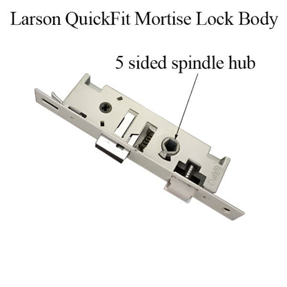 Larson QuickFit 5-Sided Spindle Mortise Lock Body, NO Trim