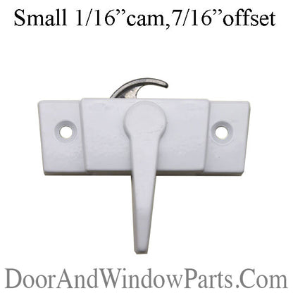 Truth Sash Lock For Casement Windows Trimline Sweep Sash Lock 2-1/16 inch screw holes 1/16 cam 7/16 offset