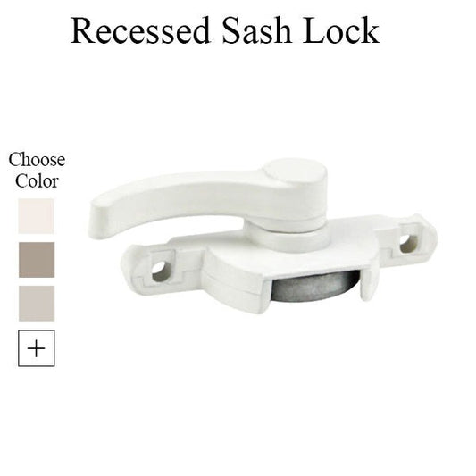 Recessed Sash Lock, 2-3/16" Atrium, Left Hand