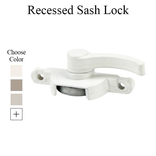 Recessed Sash Lock, 2-3/16" Atrium, Right Hand