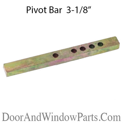 Pivot Bar 3-1/8 Inch, 5 holes, Straight - Yellow  Zinc