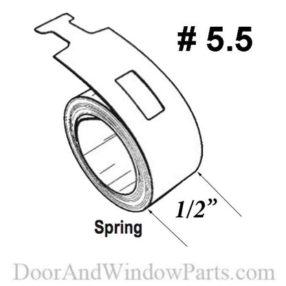 Coil Spring 1/2 inch Constant Force, 5.5 pound 1-1/4 Universal pocket