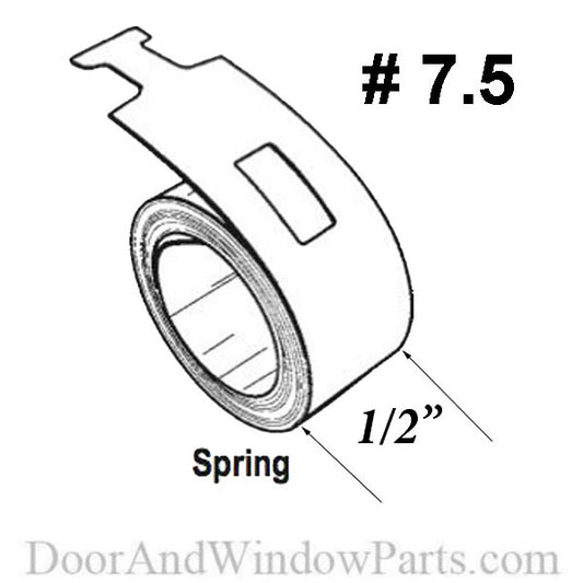 Coil Spring 1/2 inch Constant Force, 7.5 pound 1-1/4 Universal pocket