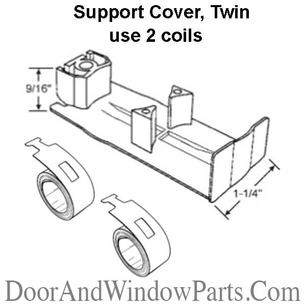 Amesbury Truth Support Cover For Dual Coil Spring 1.25 Inch Pocket White Cover