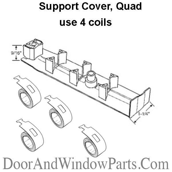 Amesbury Truth Support Cover Quad Coil Spring With 1.25 Inch Pocket White Cover