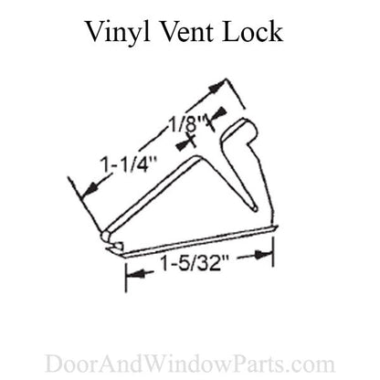 1-1/4" Vent Lock: Vinyl- Choose Color