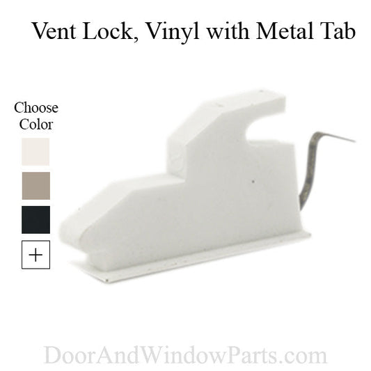 Vent Lock: Vinyl w/ metal tab