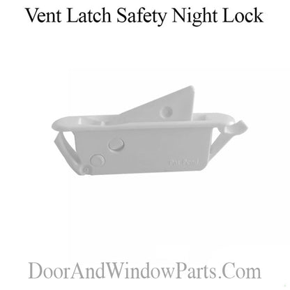 Vent Latch / Safety Night Lock, Vinyl Window