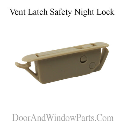 Vent Latch / Safety Night Lock, Vinyl Window