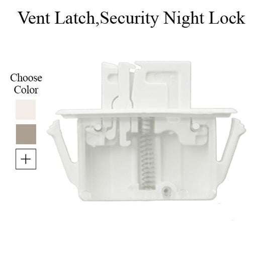 Plastic Security Night / Vent Latch - White