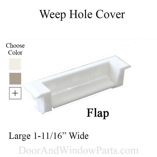 Weep Hole Cover With Flap, Snaps Into Hole