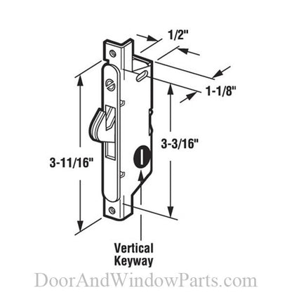 Mortise Lock (Angled Body)