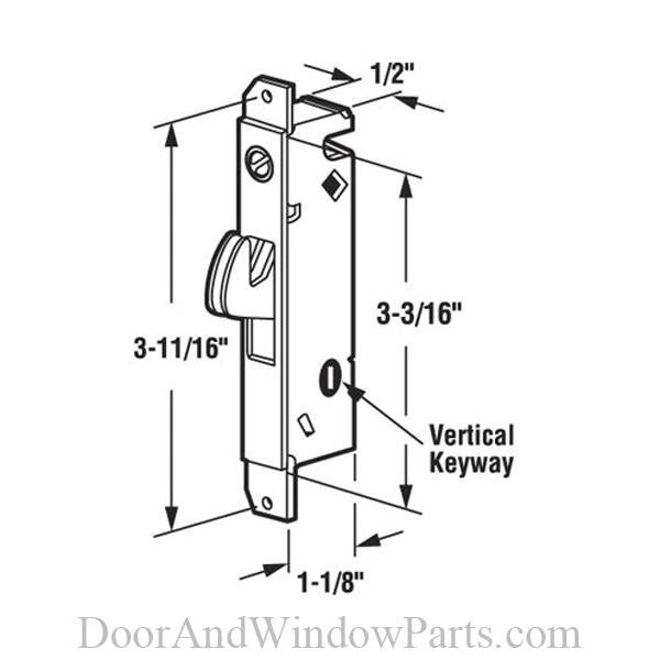 Mortise Lock (Rectangular Body - Vertical Keyway)