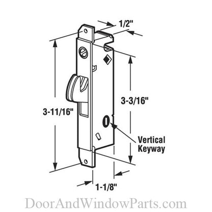 Mortise Lock (Rectangular Body - Vertical Keyway)