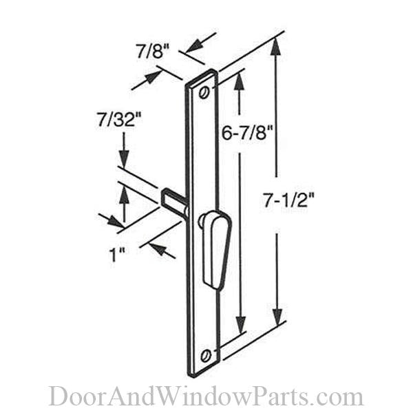 Latch Lever & Escutcheon Plate