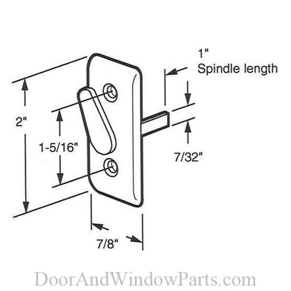 Latch Lever & Escutcheon Plate