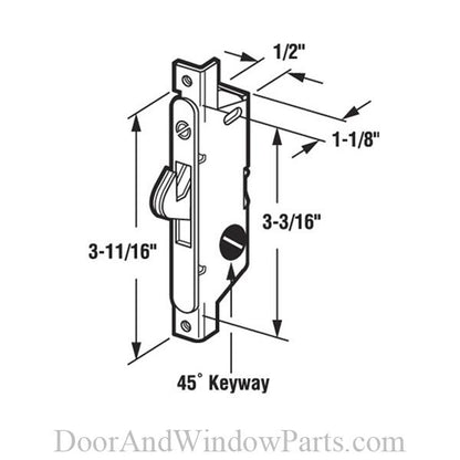 Mortise Lock (Angled Body)