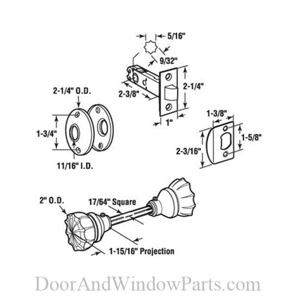 Passage Door Latch Set