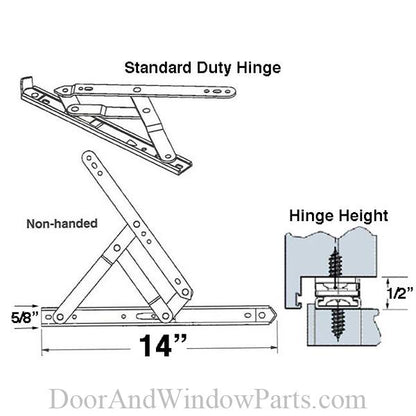 4-Bar Hinges (Non-Handed)