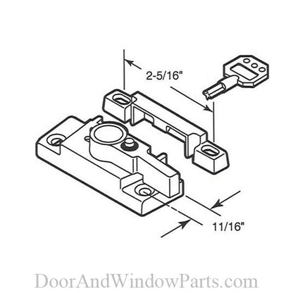 Keyed Sash Lock