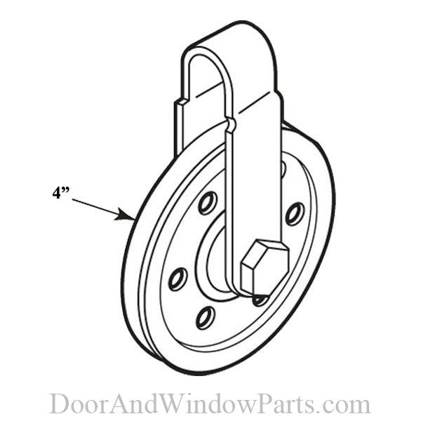 Pulley With Strap and Axle Bolt