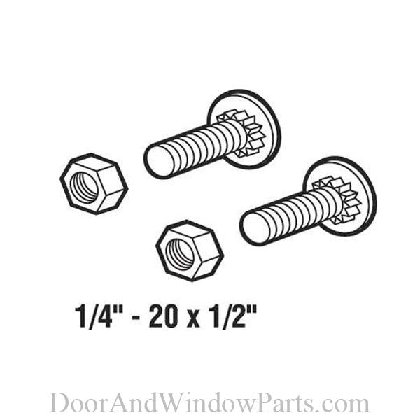 Ribbed Neck Bolts With Nuts