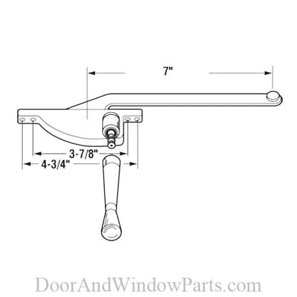 Casement Operator (Diecast - face mount)