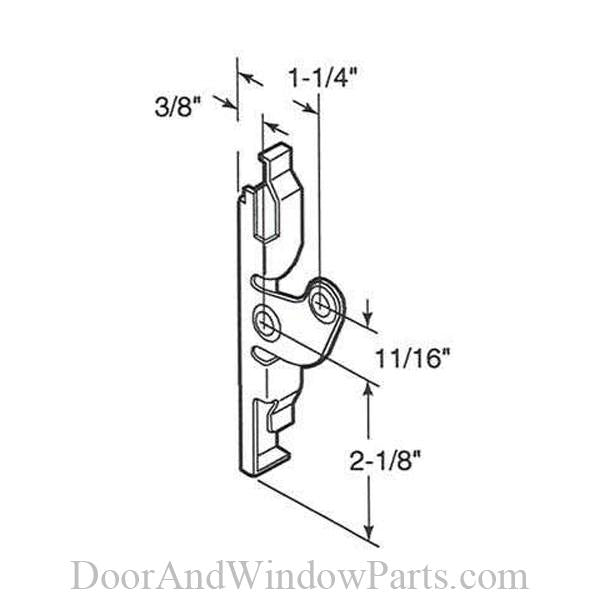 Louver or Jalousie Glass Clip