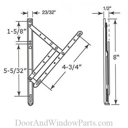 Casement and Projecting Window Hinge