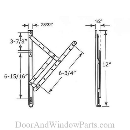 Casement and Projecting Window Hinge