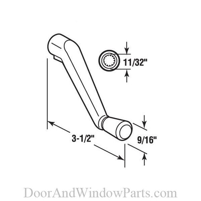 Casement Operator Crank Handle