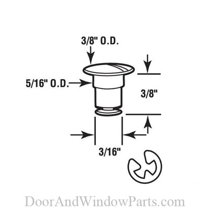 Jalousie & Awning Link Groove Pin & E Ring