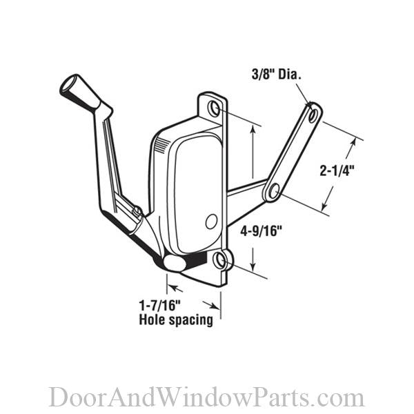 Crown Awning Operator (Aluminum)