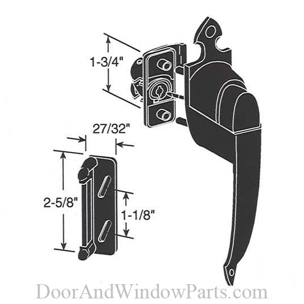 Colonial Push Button Latch