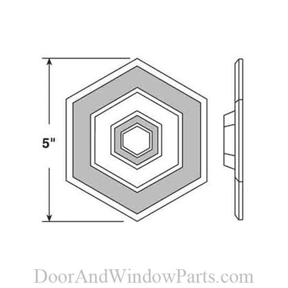 Wall Protector (5" hexagon)