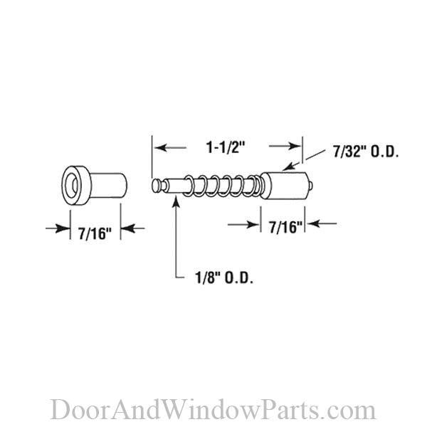 3/8" or 7/16" x 3/4" Plunger Latches