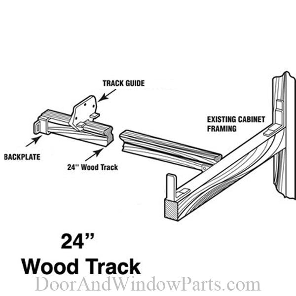 Wood Drawer Track Repair Kit