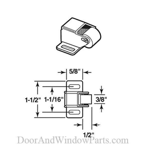 Screen Door Roller Catch