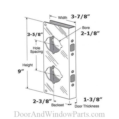 Brass Combination Lock & Door Reinforcer