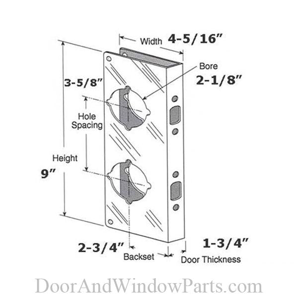 Brass Combination Lock & Door Reinforcer