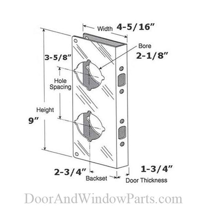 Brass Combination Lock & Door Reinforcer